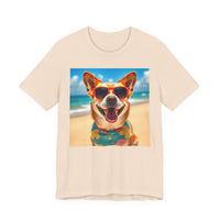 Happy Pup Beach Vibes Unisex Short Sleeve Tee