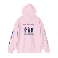 First Responders Unisex Hoodie - Honor, Support & Unite