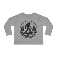 I Believe Bigfoot Toddler Long Sleeve Tee
