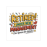 Retirement Management Transparent Outdoor Sticker
