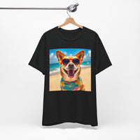 Happy Pup Beach Vibes Unisex Short Sleeve Tee