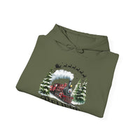 Believe Train Hooded Sweatshirt, Cozy Winter Sweatshirt