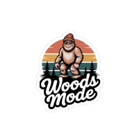 Woods Mode Bigfoot Kiss-Cut Stickers - Perfect for Nature Lovers