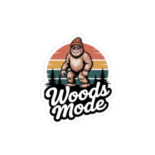 Woods Mode Bigfoot Kiss-Cut Stickers - Perfect for Nature Lovers