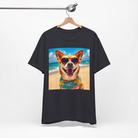 Happy Pup Beach Vibes Unisex Short Sleeve Tee