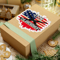 Patriotic 2nd Amendment Kiss-Cut Stickers - Reflect Your Rights