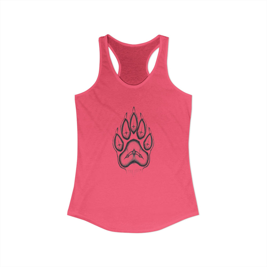 Pet Paw Print Tank Top | Paw Print Graphic Racerback Tank