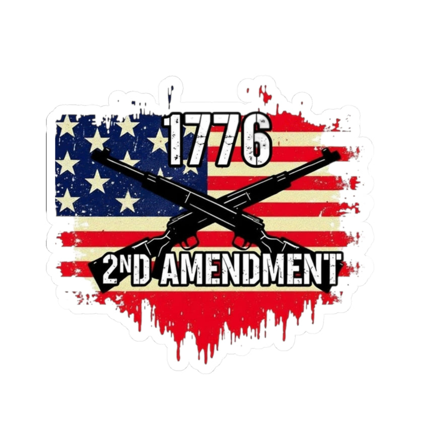 Patriotic 2nd Amendment Kiss-Cut Stickers - Reflect Your Rights