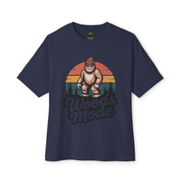 Retro Bigfoot Woods Mode Unisex Oversized Tee