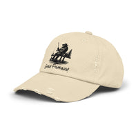 Gone Fishing Distressed Cap - Unisex Fishing Hat for Outdoor Enthusiasts