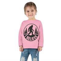 I Believe Bigfoot Toddler Long Sleeve Tee