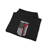 Proud Firefighter Hooded Sweatshirt  Unisex Heavy Blend