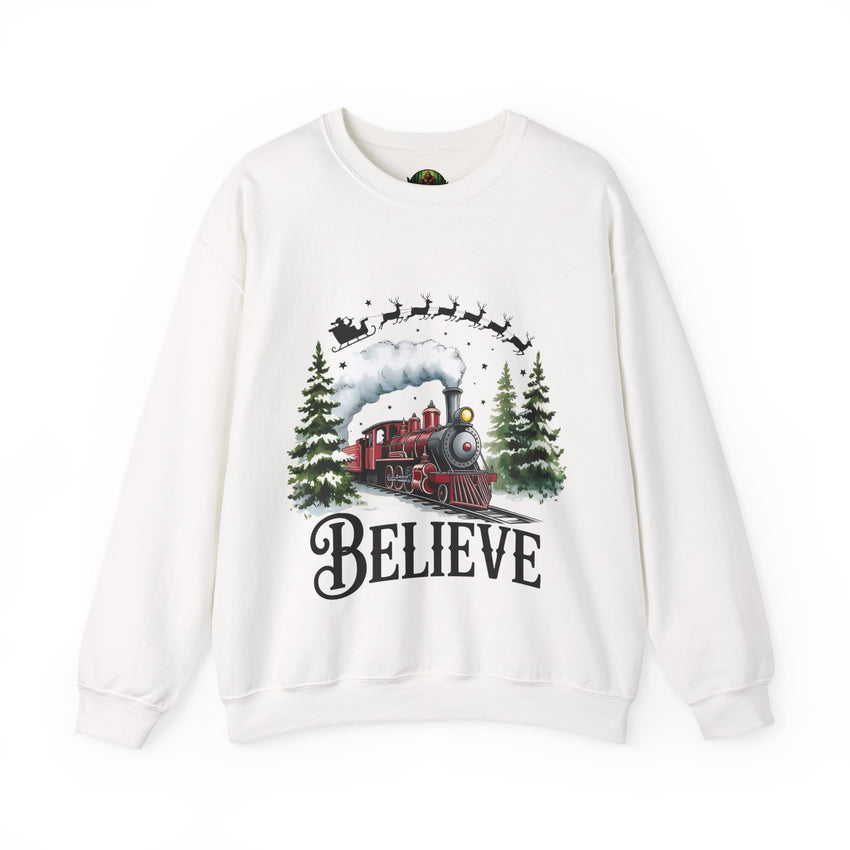 Believe in Santa train sweatshirt , Do you believe?