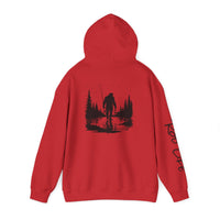 Gone Fishin' Bigfoot Hoodie - Unisex Heavy Blend™ Sweatshirt for Nature Lovers