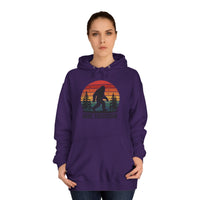 Retro Bigfoot Hoodie - "Gone Squatchin"