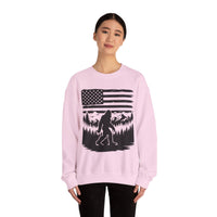 Bigfoot American Flag Crewneck Sweatshirt