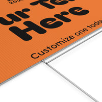 Customizable Plastic Yard Sign for Celebrations, Events, Birthdays, Announcements, or Home Decor