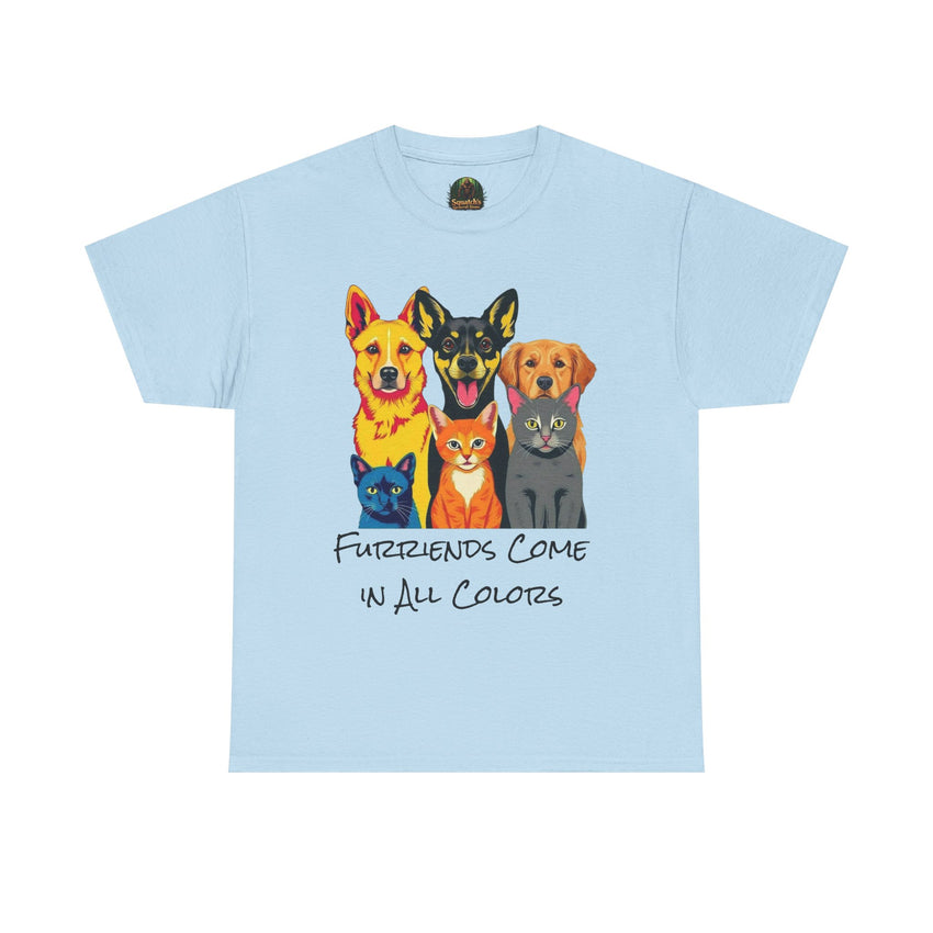 Furriends Come in All Colors Unisex Heavy Cotton Tee