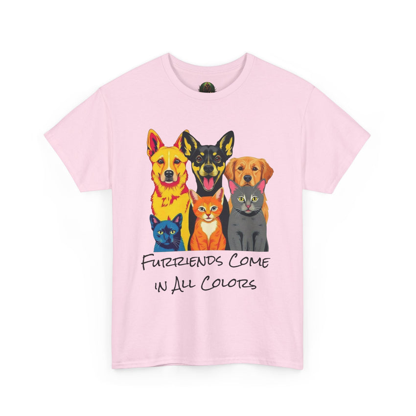 Furriends Come in All Colors Unisex Heavy Cotton Tee