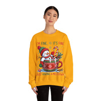 Im fine snowman Christmas sweatshirt
