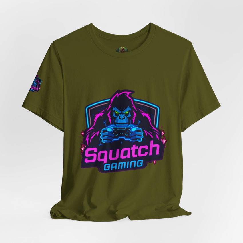 Squatch Gaming Logo Tee | Gamer Badge T-Shirt