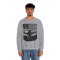 Bigfoot American Flag Crewneck Sweatshirt
