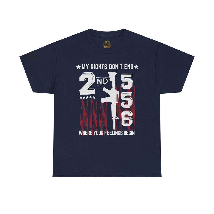 Unisex Heavy Cotton Tee with Empowering Gun Rights graphics