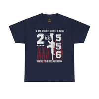 Unisex Heavy Cotton Tee with Empowering Gun Rights graphics