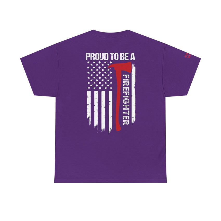 Proud Firefighter Tee, Unisex Heavy Cotton T-Shirt