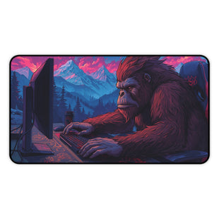 Gamer Desk Mat with Mountain Beast Design