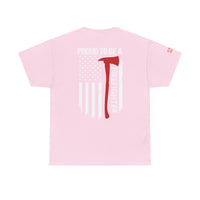 Proud Firefighter Tee, Unisex Heavy Cotton T-Shirt
