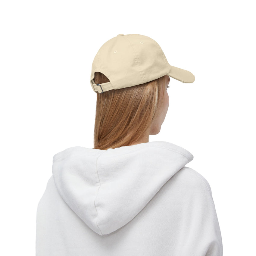 Gone Fishing Distressed Cap - Unisex Fishing Hat for Outdoor Enthusiasts