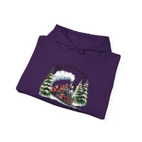 Believe Train Hooded Sweatshirt, Cozy Winter Sweatshirt