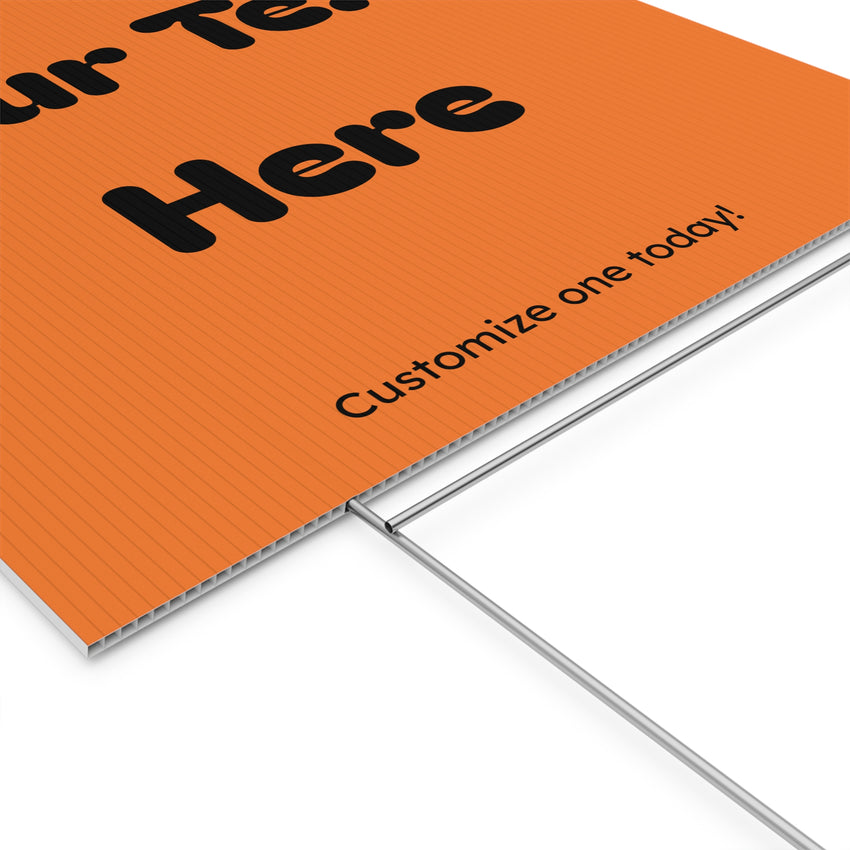 Customizable Plastic Yard Sign for Celebrations, Events, Birthdays, Announcements, or Home Decor
