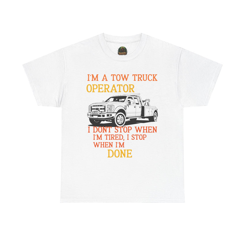 Tow Truck Operator Tee - Perfect Gift for Drivers, Funny Work Shirt, Mechanic Humor, Towing Company Apparel, Heavy Cotton Tee