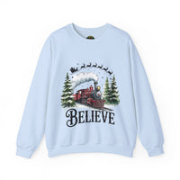 Believe in Santa train sweatshirt , Do you believe?