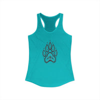 Pet Paw Print Tank Top | Paw Print Graphic Racerback Tank