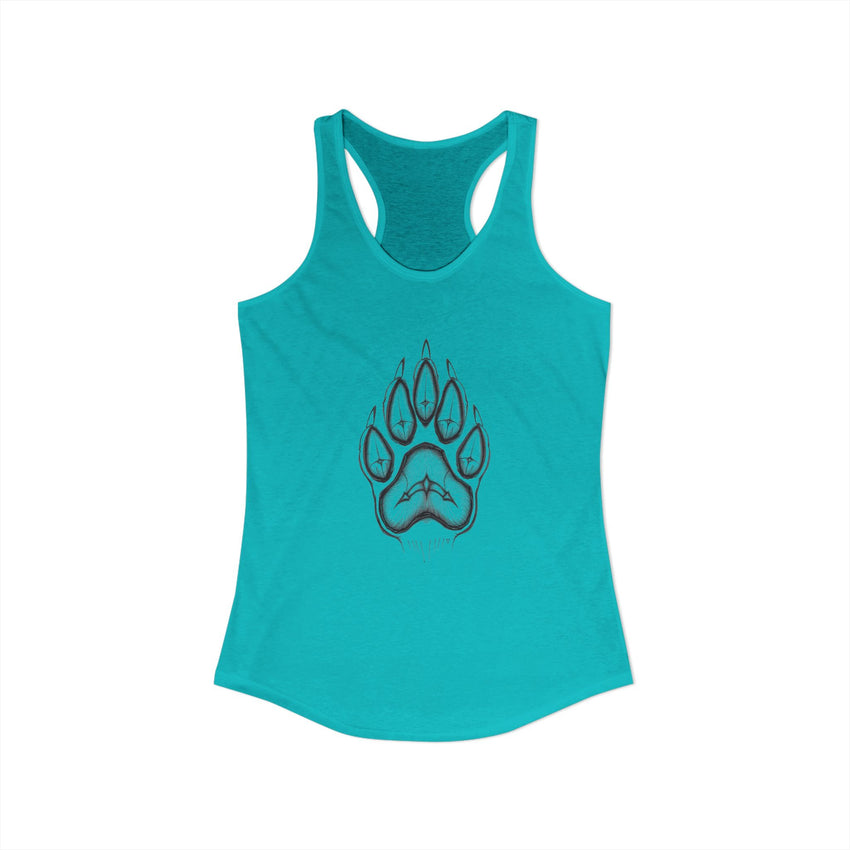 Pet Paw Print Tank Top | Paw Print Graphic Racerback Tank