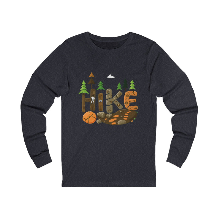 Outdoor Adventure Long Sleeve Tee - 'Hike' Graphic