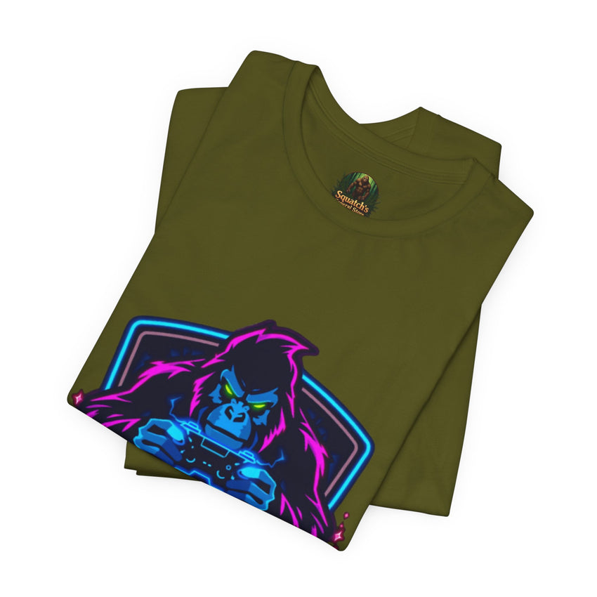 Squatch Gaming Logo Tee | Gamer Badge T-Shirt