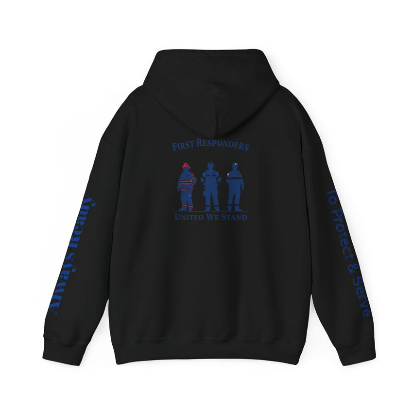 First Responders Unisex Hoodie - Honor, Support & Unite