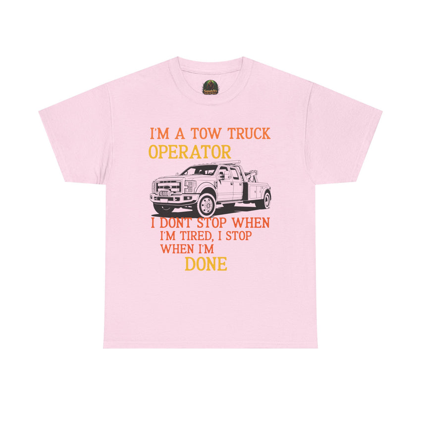 Tow Truck Operator Tee - Perfect Gift for Drivers, Funny Work Shirt, Mechanic Humor, Towing Company Apparel, Heavy Cotton Tee