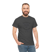 Retired Not My Problem Unisex Heavy Cotton Tee - Casual Comfort for Retirement Celebrations