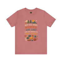 Adventure-Inspiring Short Sleeve Tee, Nature Lovers Shirt, Unisex Casual Tee, Gift for Hikers, Outdoor Enthusiast Apparel