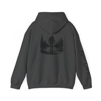 Gone Fishin' Bigfoot Hoodie - Unisex Heavy Blend™ Sweatshirt for Nature Lovers