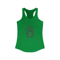 Pet Paw Print Tank Top | Paw Print Graphic Racerback Tank