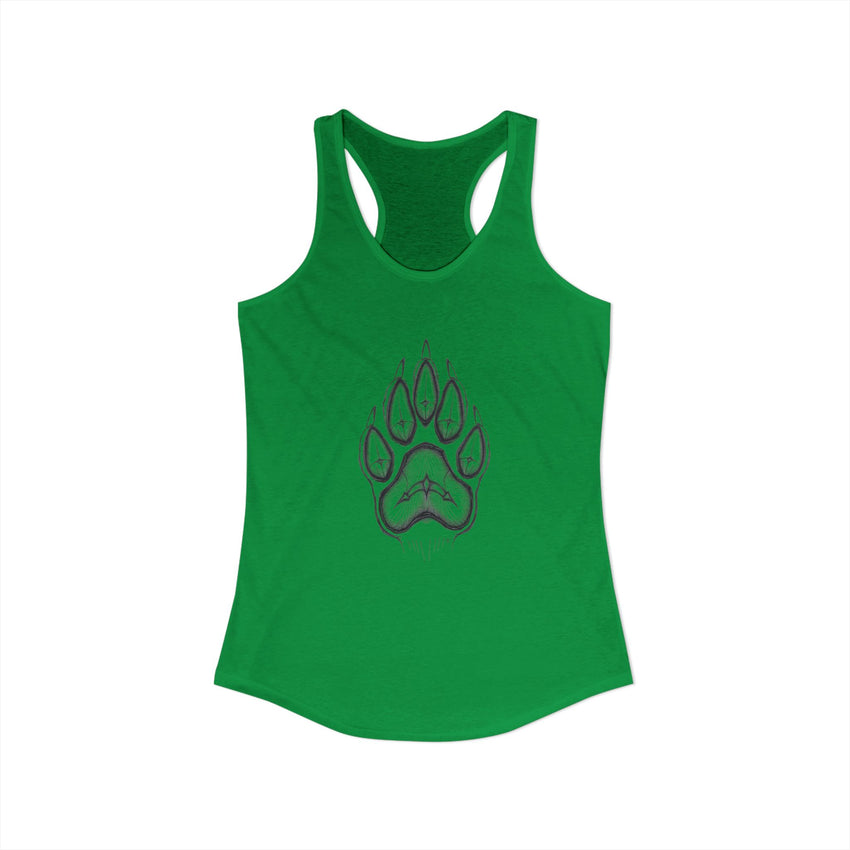 Pet Paw Print Tank Top | Paw Print Graphic Racerback Tank