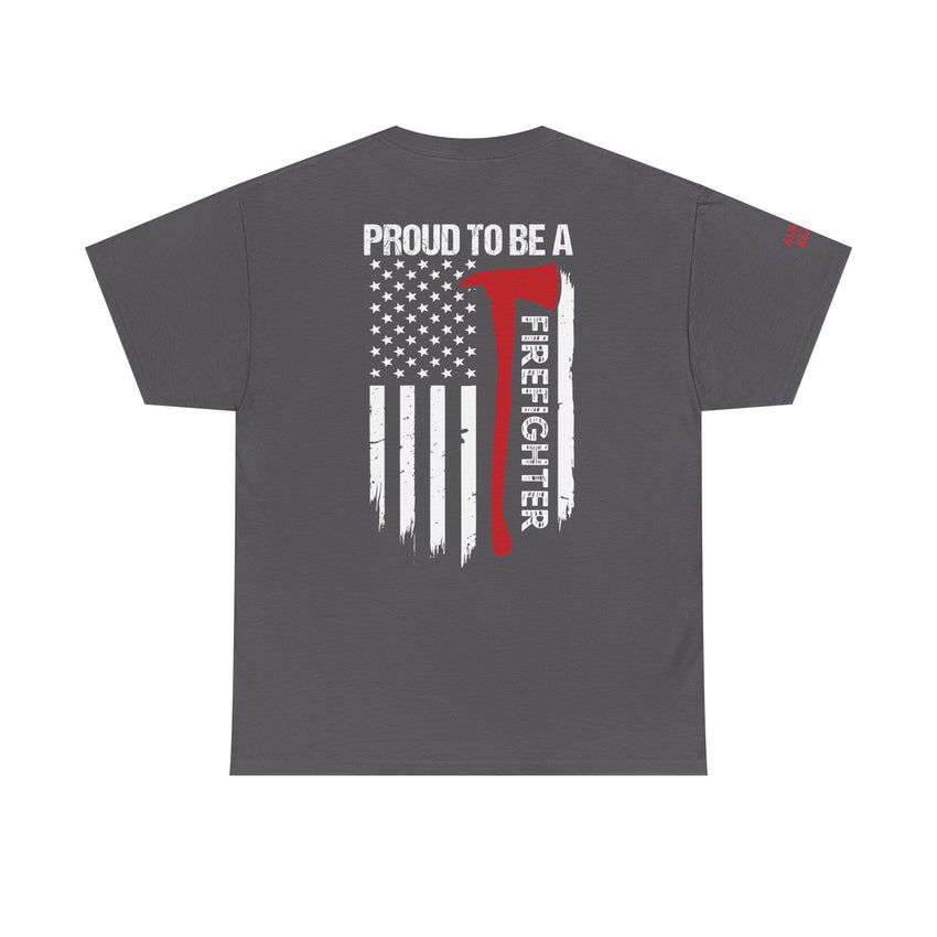 Proud Firefighter Tee, Unisex Heavy Cotton T-Shirt
