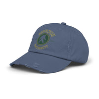 Squatch University cap | Sasquatch logo distressed hat, Bigfoot college emblem cap