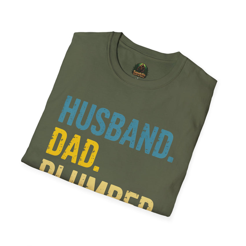 Husband Dad Plumber Legend T-Shirt | Trade Pride Worker Tee